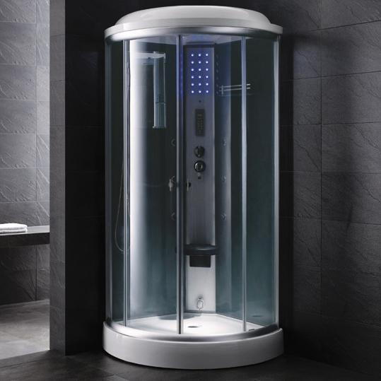 Mesa 9090K Steam Shower 36L x 36W x 85H Clear