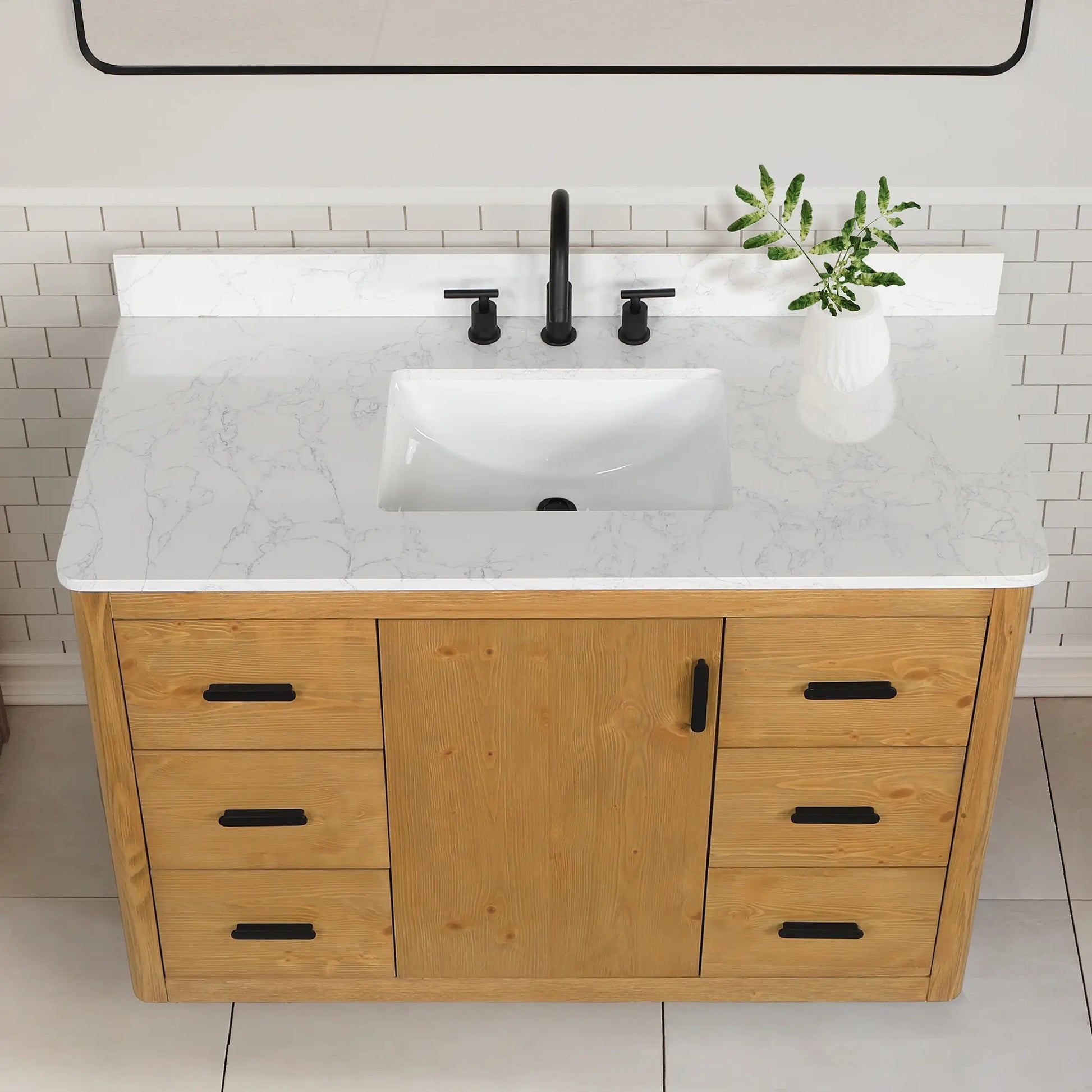 Altair Bianco 72 Light Brown Freestanding Double Bathroom Vanity Set – US  Bath Store